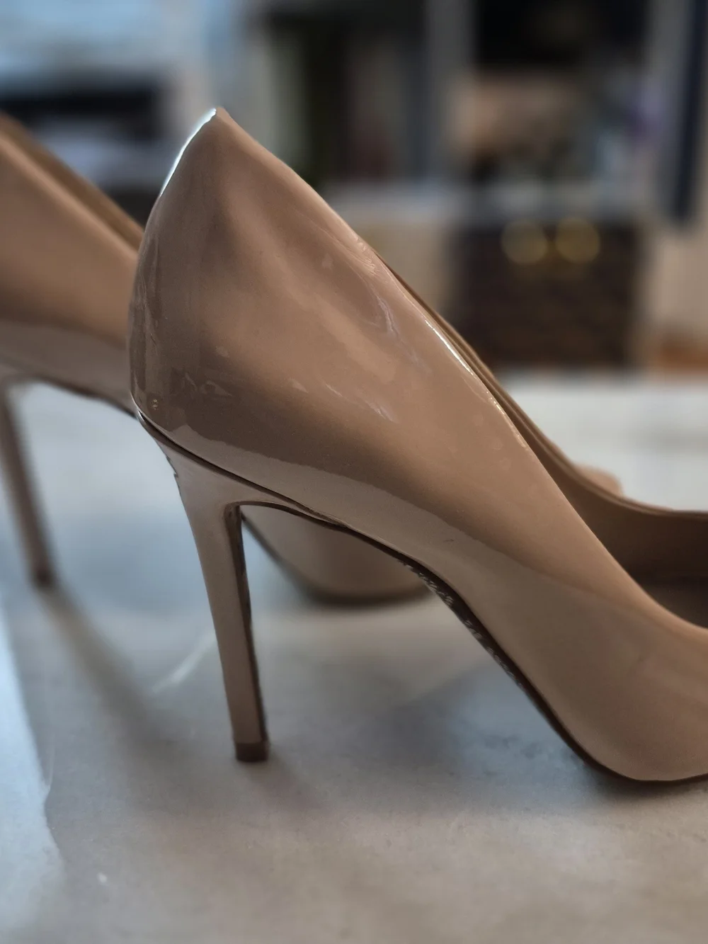 Mix No. 6 Blush Patent Pointed-Toe Pumps